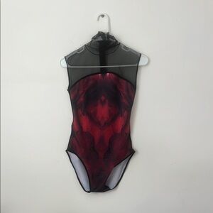 Maldire mesh leotard in L